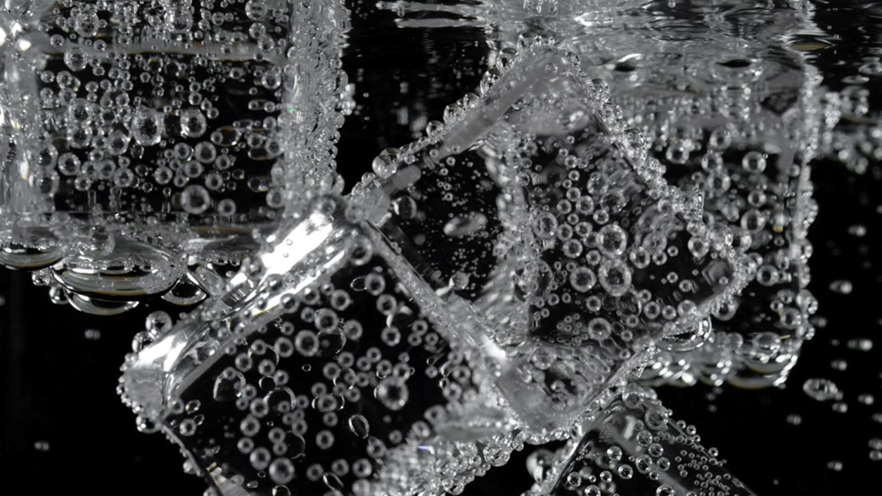 Close up image of gas ice particles 