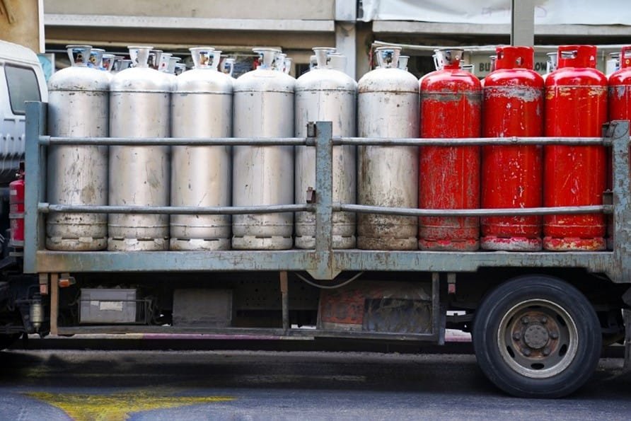 A lorry with a large tank