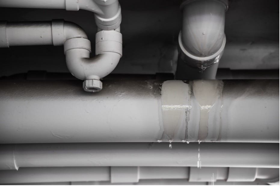 A close-up of a pipe