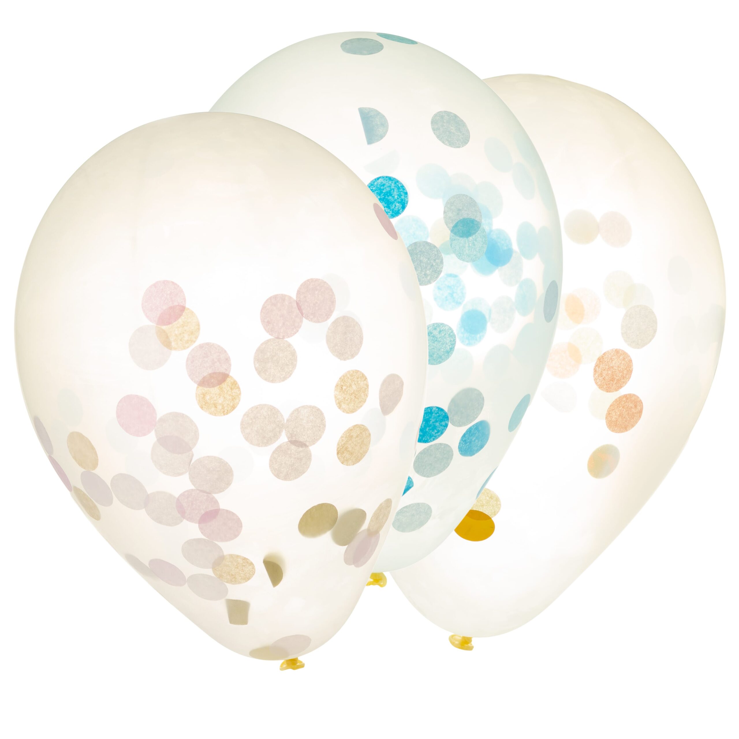 Helium balloons with confetti