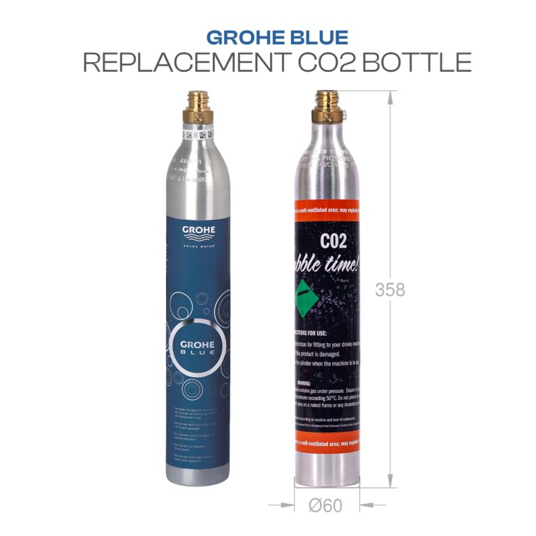 Grohe Blue Compatible CO2 Bottle – Replacement 425 g for Sparkling Water