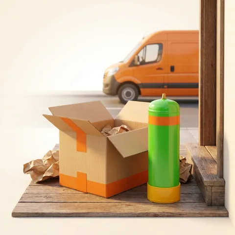 Helium delivered to your door or collect from a stockist